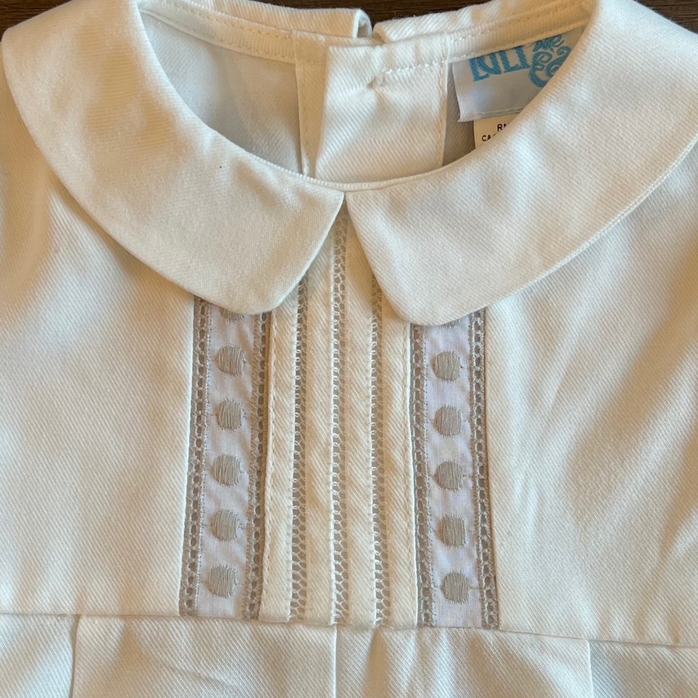 New Baby Boys Luli & Me Embroidered Ivory Bubble Embroidery 9M 24M - Picture 2 of 4